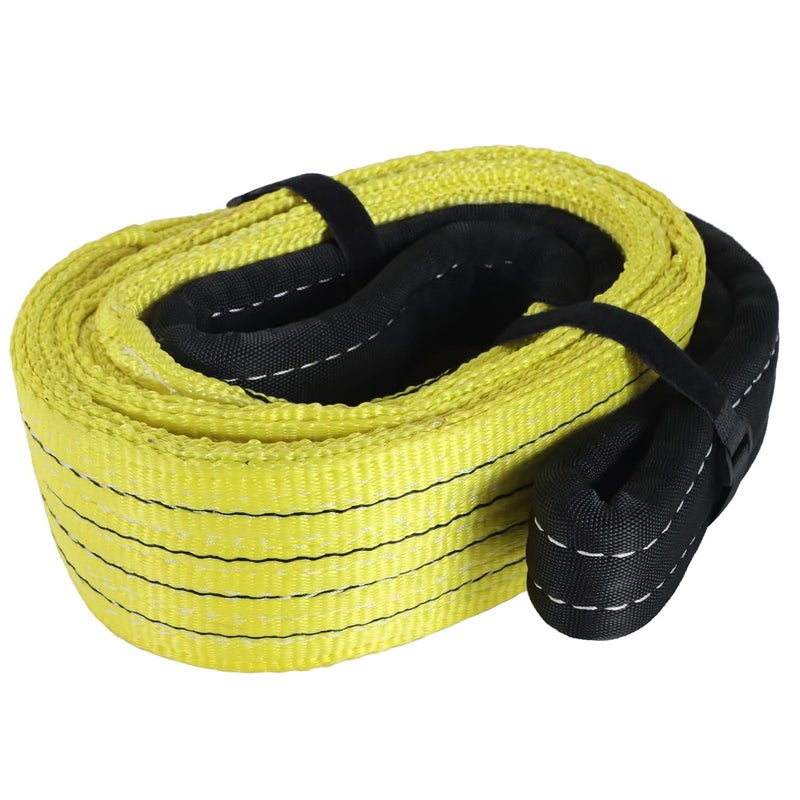 sumpluct 4" x6FT 2-Ply Heavy Duty Lifting Sling Straps 11200 lbs Vertical Lifting Straps with Flat Eyes, Recovery Tree Saver Strap for Hoisting, Winch, Truck, Towing Off-Road Vehicles, Equipment - Image 1